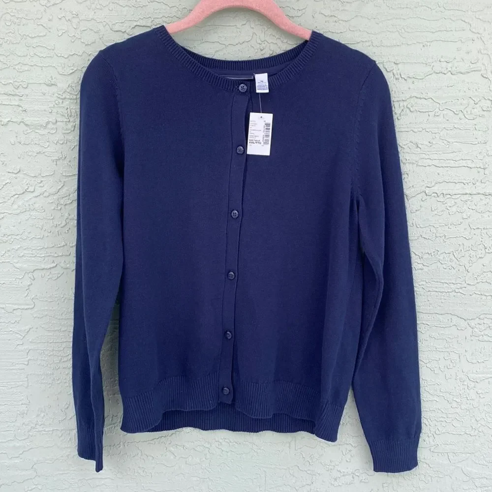 The Children’s Place Sz 16 (XXL) NWT Blue Sweater Cardigan